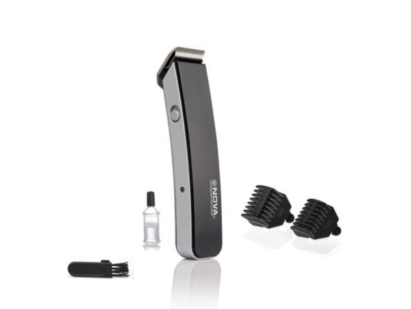 Nova NHT-1045 Rechargeable Cordless Beard Trimmer for Men (Black)